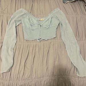 Light Blue Crop top